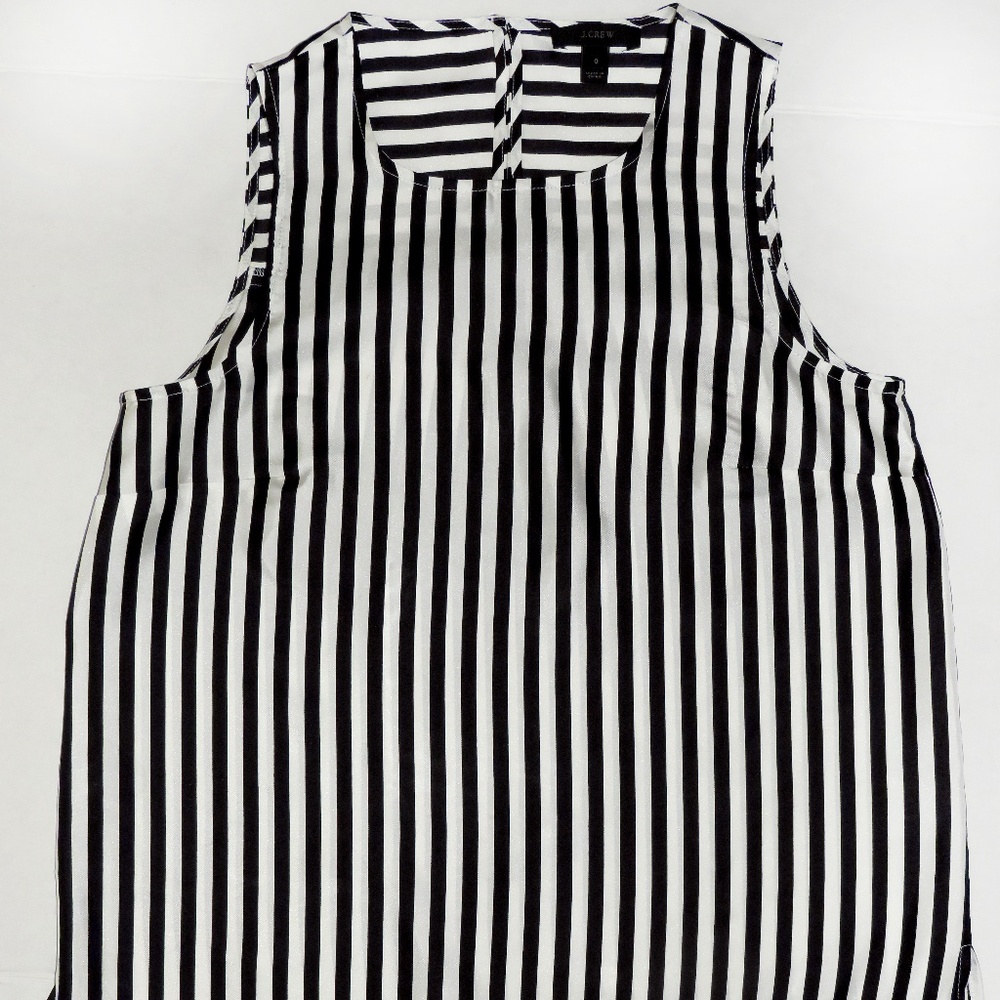 J. Crew- Black and White stripes